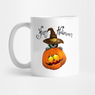 Halloween - Cat and Pumpkin Mug